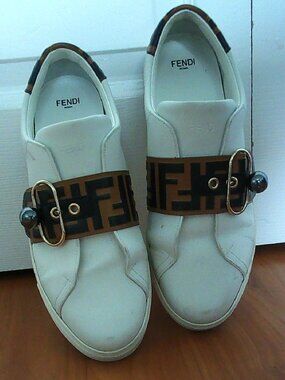 Fendi Logo Buckle Sneakers